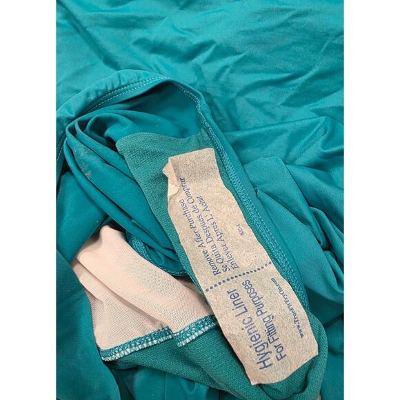 NWT One Piece Ralph Lauren Womens Slimming Fit Teal Swimsuit Sz 14 Underwire - Picture 5 of 8